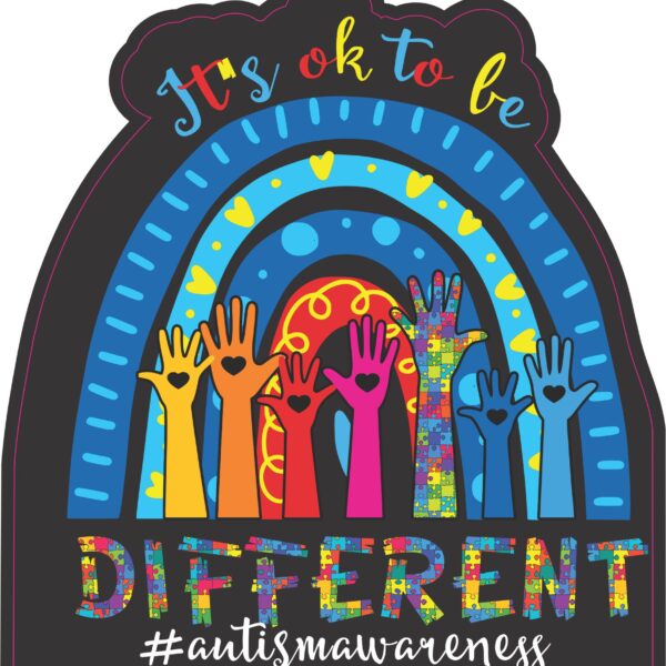 TeeShirtPalace | It's Ok To Be Different Autism Awareness Poster