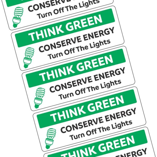 Save Energy Sticker Save Energy Yellow Pack 10 Mr Decals