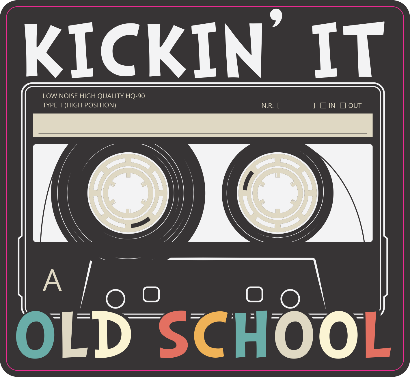 Retro Skate | Vinyl | Gamer Sticker #02 – Kickin’ It Old School - Mr Decals